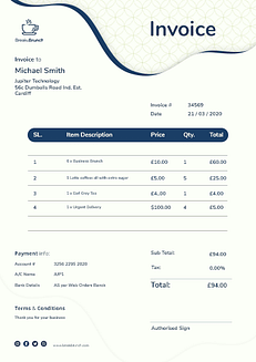 Printed Invoices