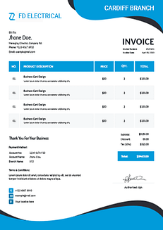 Invoice Pads, Books, Loose sheets