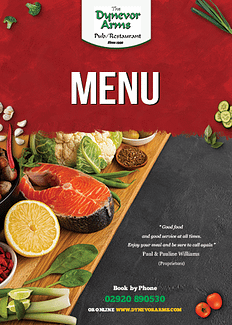 Printed Menu