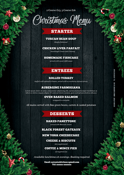 Xmas Poster Menu