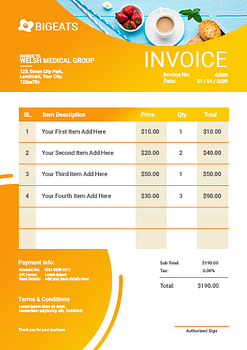 Invoice Sheets